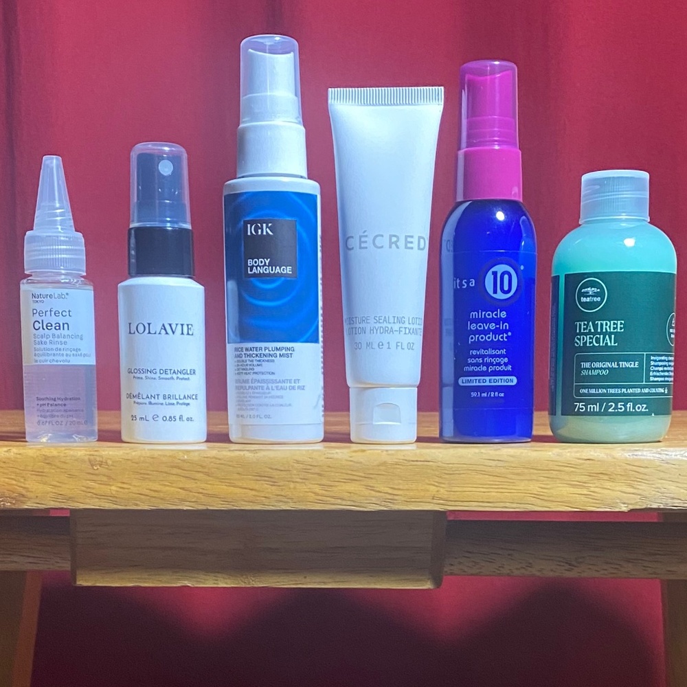 6Pc Haircare Travel Sz Set - CECRED, It’s A 10, More NEW